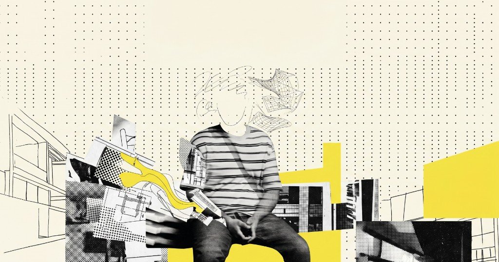 Mo Hamouda abstract designer portrait collage